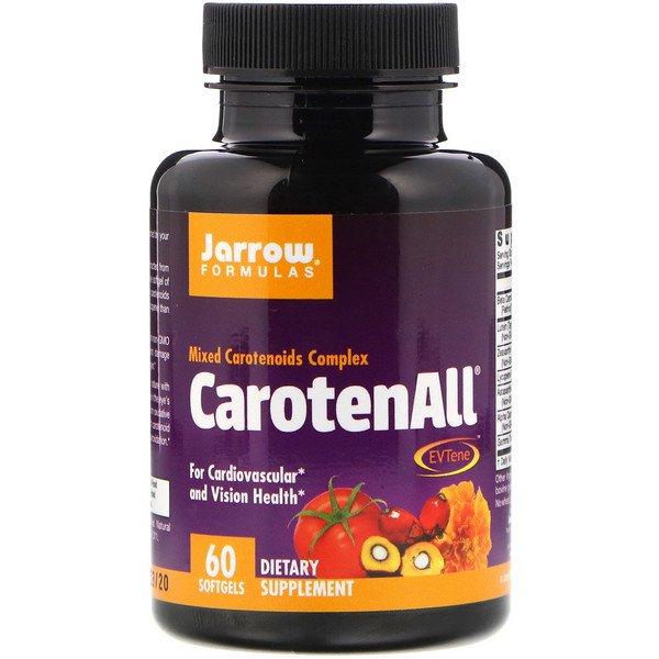 Каротиноїди для зору та судин CarotenAll 60 капс Jarrow Formulas USA