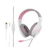 Ігрові, геймерські стерео накладні MeeTion Gaming Backlit MT-HP021 Білий, фото 6