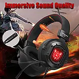 Ігрові навушники з мікрофоном ONIKUMA Gaming RGB K3 Чорні, фото 5