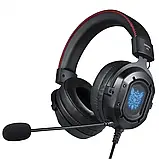 Ігрові навушники з мікрофоном ONIKUMA Gaming RGB K3 Чорні, фото 9