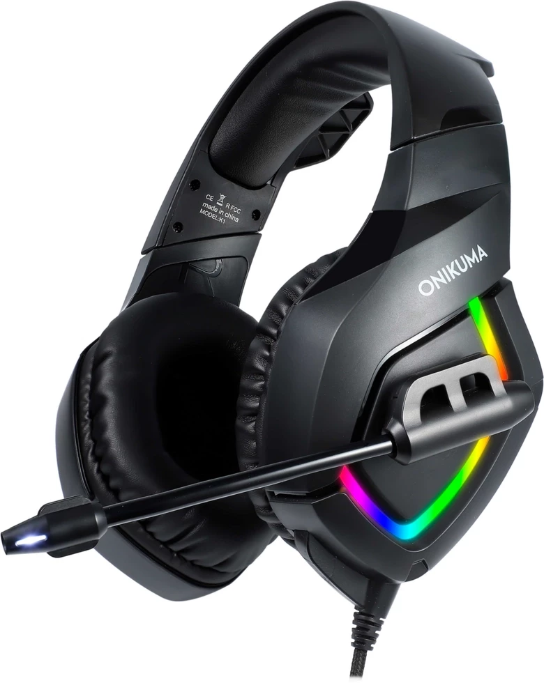 Ігрові геймерські ONIKUMA Gaming LED K1-B Чорний