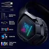 Ігрові, геймерські стерео накладні навушники ONIKUMA Gaming RGB X4 Чорні, фото 3