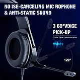 Ігрові, геймерські стерео накладні навушники ONIKUMA Gaming RGB X4 Чорні, фото 6