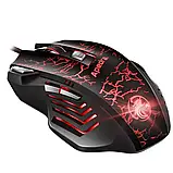 Миша Apedra A7 Black 3200 dpi USB ігрова з підсвіткою для Пк, фото 2