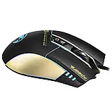 Миша Apedra A5 USB Black з підсвічуванням USB 3200 т/ д точок на дюйм, фото 5
