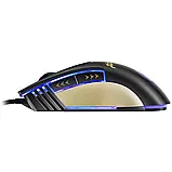 Миша Apedra A5 USB Black з підсвічуванням USB 3200 т/ д точок на дюйм, фото 6