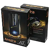 Миша Apedra A5 USB Black з підсвічуванням USB 3200 т/ д точок на дюйм, фото 9