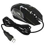 Ігрова мишка iMICE V6 Black дротова dpi 800/1200/1600/2400 з LED, фото 10