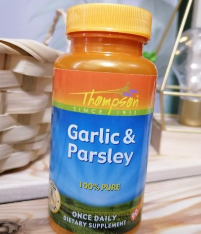 Екстракт часнику і петрушки Thompson Garlic & Parsley 90 капсул, фото 1