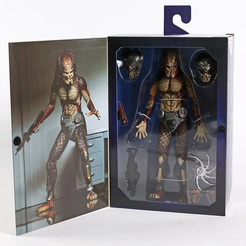 Фігурка NECA Хижник зі світною маскою біганець із лабораторії. Lab Escape Fugitive Predator