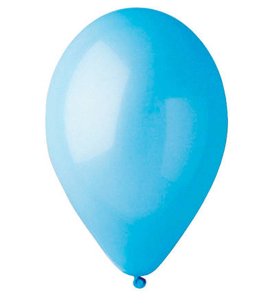 Повітряні кульки "Light blue" (30 см) 10 шт, виробник - Італія, фото 2