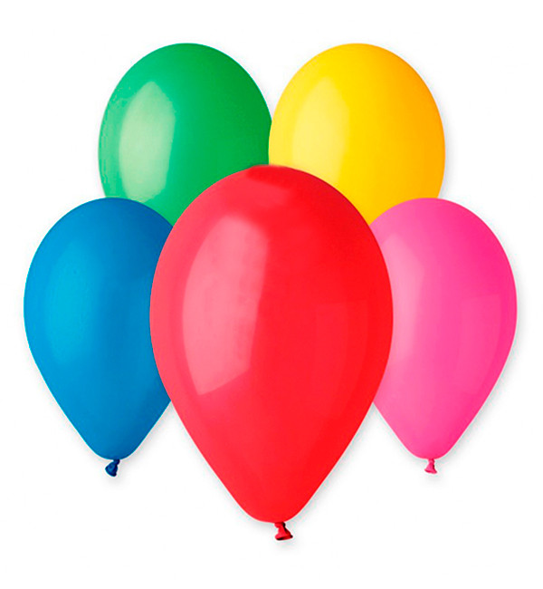 Повітряні кульки "Асорті" 10 шт, Італія - 30 см