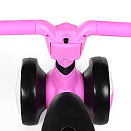 Толокар Біговел для малюків BAMBI M 4086-8 рожевий з музикою і світлом, фото 6