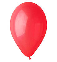 Воздушные шарики  (30 см) 10 шт, Италия, цвет - красный (пастель)