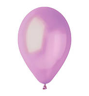 Воздушные шарики "Lilac" 10 шт, Италия, размер - 28 см, цвет - металлик