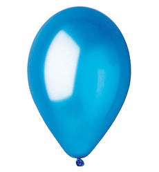 Повітряні кулі 10 шт, 28 см, колір - синій (металік)