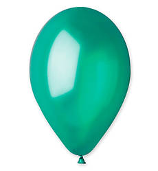 Повітряні кульки "Metallic green" (10 шт.), Італія, Ø 28 см, колір - зелений (металік)