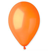 Воздушные шары (28 см) 10 шт, Италия, цвет - оранжевый (металлик)