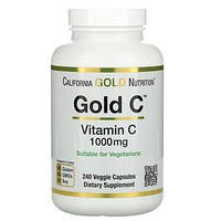 Gold C вітамін C 1000 мг California Gold Nutrition 240 капсул вегетаріанських капсул