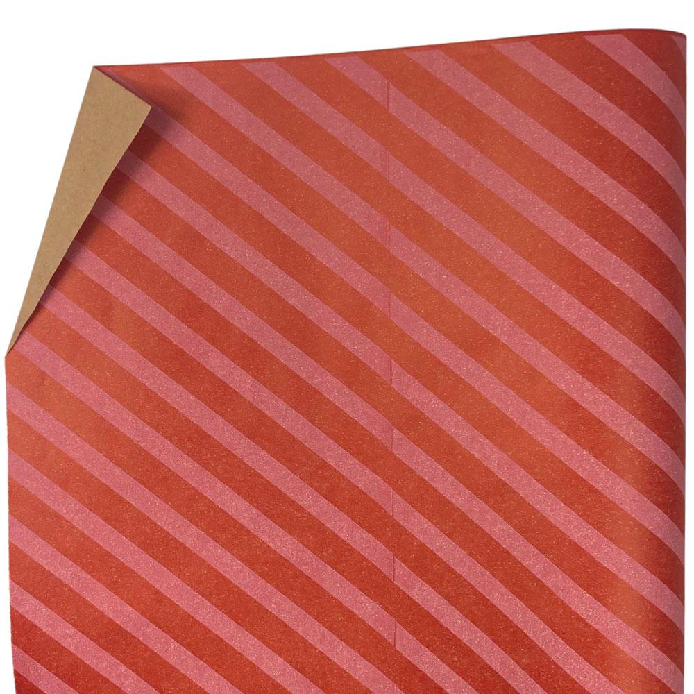 Папір пакувальний Діагональ червона 70 см х 10 м