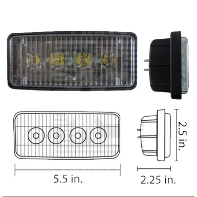 RE306510 RE306510 Фара кабіни трактора світлодіодна (LED) (R161288/RE37450/RE340681), JD8400