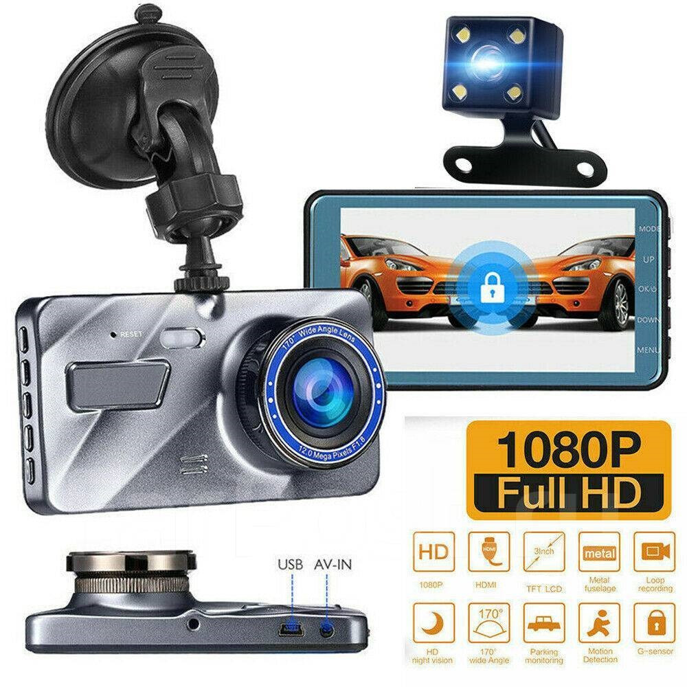 Автомобільний відеореєстратор Full HD 1080p з камерою заднього огляду