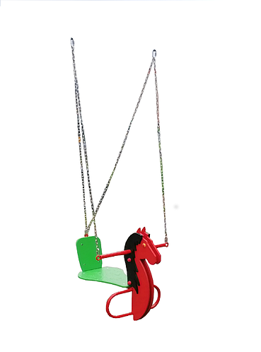 Качели " Лошадка" для маленьких на цепях. (ID#1439689294), цена: 4700 ...
