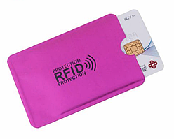 NFC захисний чохол для запобігання крадіжки даних кредитної карти - рожевий
