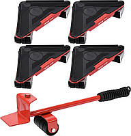 Набір для переміщення меблів: максимальна вага: 300 кг, висота 70 мм, 4 підставки + важіль Vorel Польща