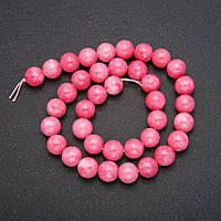 Намистини Турмалін імітація гладка кулька нитка d-10мм L-38см (+ -) купити біжутерію дешево оптом в інтернеті