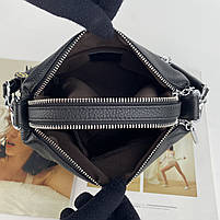 Жіноча шкіряна сумка через і на плече на два відділення Polina&Eiterou, фото 10
