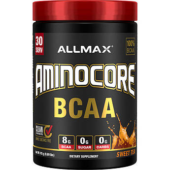 БЦАА AllMax Nutrition AminoCore BCAA 315 грам Солодкий чай