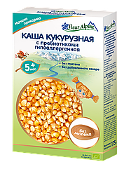 Каша кукурудзяна з пребіотиками Гіпоалергенна безмолочна Флер Альпін, 175г