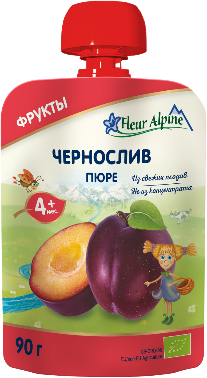 Пюре пауч Чорнослив Флер Альпін, 90г