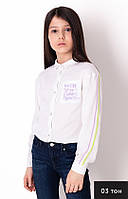 Сорочка біла шкільна для дівчинки тм Mevis