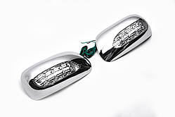 Накладки на дзеркала під LED (2002-2005, 2 шт., пласт) для Toyota Corolla рр