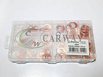 Набір шайб мідних (150 шт.) набір М5-М17,5 мм Zollex