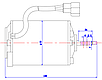 Електродвигун вентилятора кондиціонера аналог Autoclima 20220133, фото 2