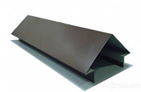 Парапетна планка металева оцинкована завширшки 125 мм, форми медузи, завтовшки сталі 0.4 мм