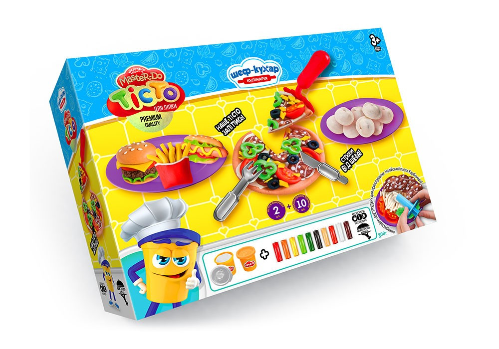 Набір тіста для ліплення "Master Do" ПІЦА СЕРЕДНЯ Danko Toys