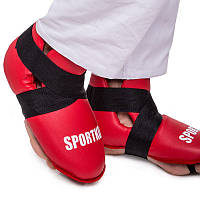 Фути захист ніг для єдинорборств (р.40-42) SPORTKO SPORTKO ЗС1 SP-4707 червоний L/40-42 червоний