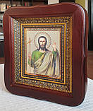 Ікона Святий Іоанн Предтеча у фігурному кіоті, розмір 20×18, сюжет 10×12, фото 4