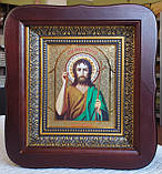 Ікона Святий Іоанн Предтеча у фігурному кіоті, розмір 20×18, сюжет 10×12, фото 2