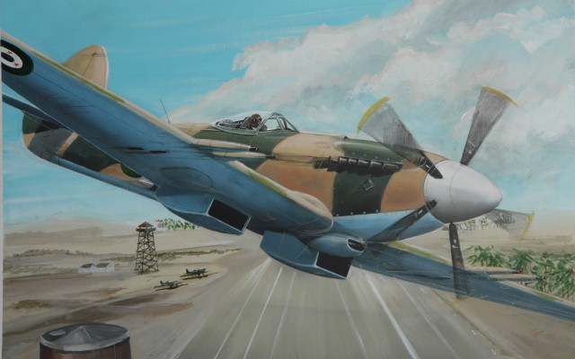 Пластикова модель 1/72 AZ model 7353 британський палубний винищувач Supermarine Spitfire Mk.22 Special Marking