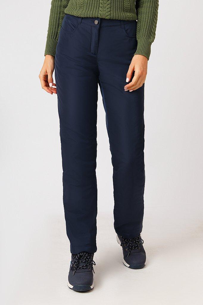 Утеплені жіночі штани Finn Flare A18-12073-101 темно-сині M, фото 1