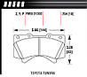 Передні гальмівні колодки HAWK Performance Ceramic для Toyota Land Cruiser 200 / Lexus LX570 (Керамічні), фото 3