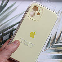 Чехол Silicone Case Full Protective для Apple iPhone 12mini Creamy Yellow