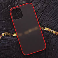 Чехол Funda (FULL PROTECTION) for iPhone 12Mini Red/Black