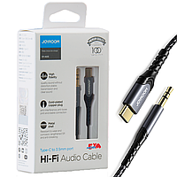 Адаптер Type-C AUX 3.5 мм авто JOYROOM SY-A03 Оригінал Audio Cable 1 метр