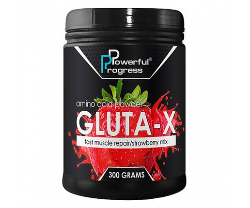 Глютамін Powerful Progress Gluta-X 300 г ( зі смаком), фото 1